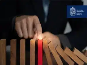 Representación de detener un riesgo estratégico